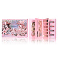 Livro Mágico de Maquiagem Três em Um: Paleta de Sombras com 24 Cores, Blush em Pó, Iluminador Facial e Gloss Labial Integrados