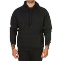 Blusa de Moletom Masculino Casual Liso Básico com Capuz Branca e Preta do P ao G1