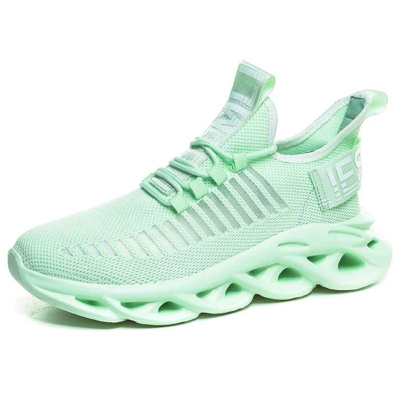 Brand Logo Custom Fly Weave Soft Sole Men Tenis Par Hombr Fashion Sneakers Running Shoes