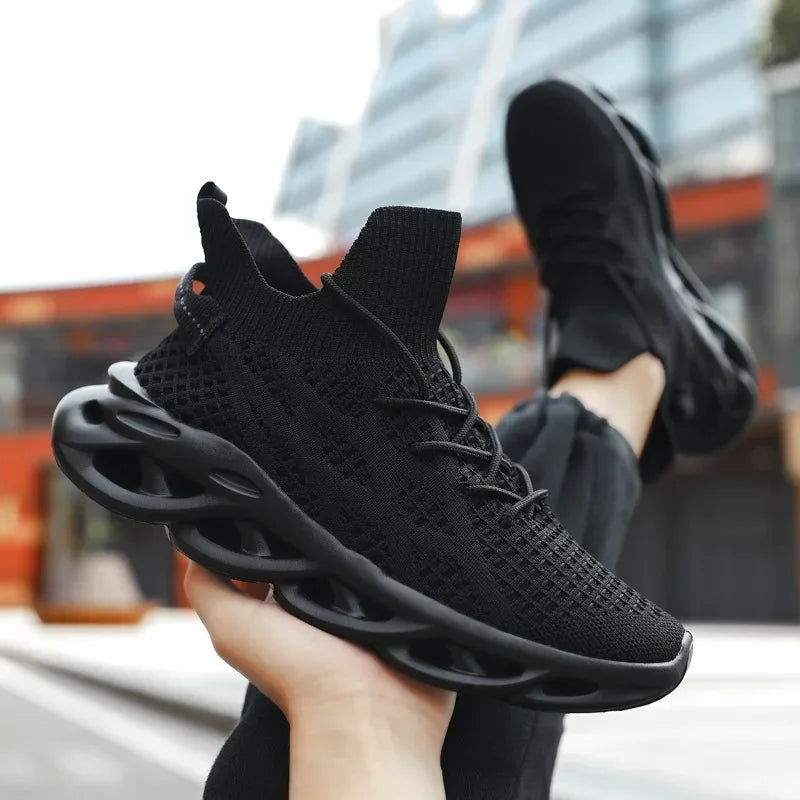 DZNAN HZ034 Fashion Men Running  Sneakers Male Tenis Luxury Designer Mesh Breathable Casual Blade Cushioning Sports