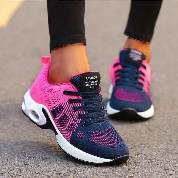 Tênis Feminino Esportivo Respirável — Leve, Casual e Confortável para Corrida e Caminhada