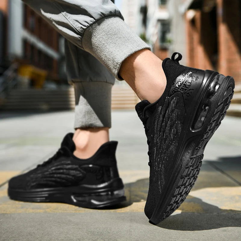 Hot Selling Men's Air Cushion Athletic Tenis Running Sneakers Lightweight Sport Gym Jogging Breathable Fashion Walking Shoes