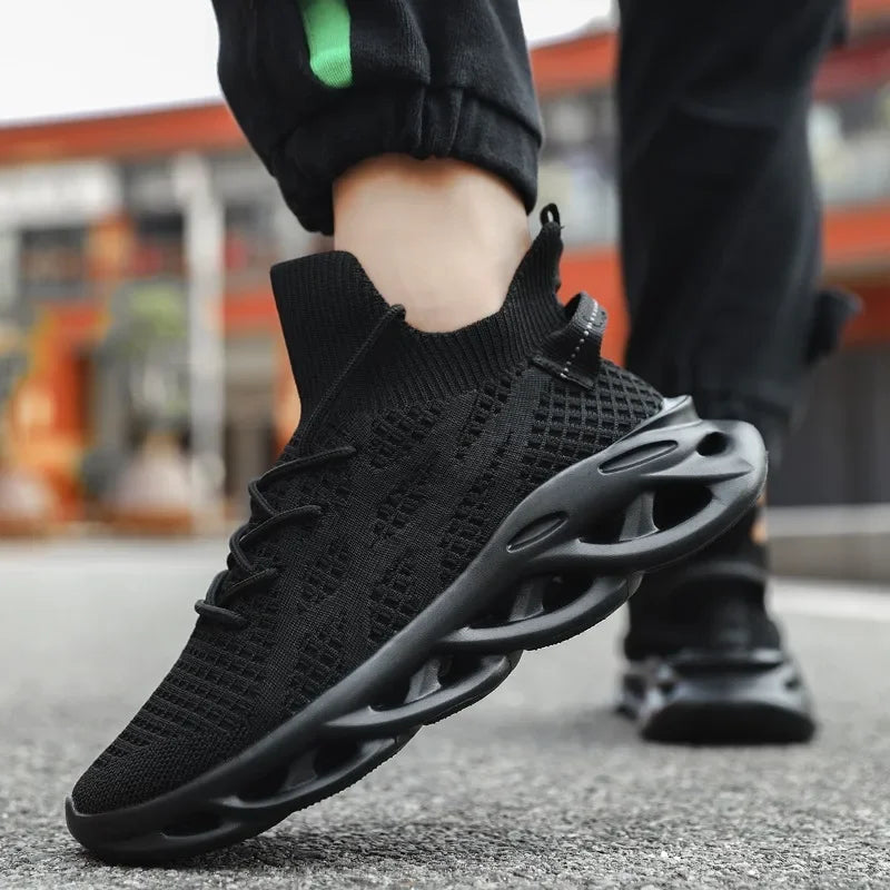 DZNAN HZ034 Fashion Men Running  Sneakers Male Tenis Luxury Designer Mesh Breathable Casual Blade Cushioning Sports