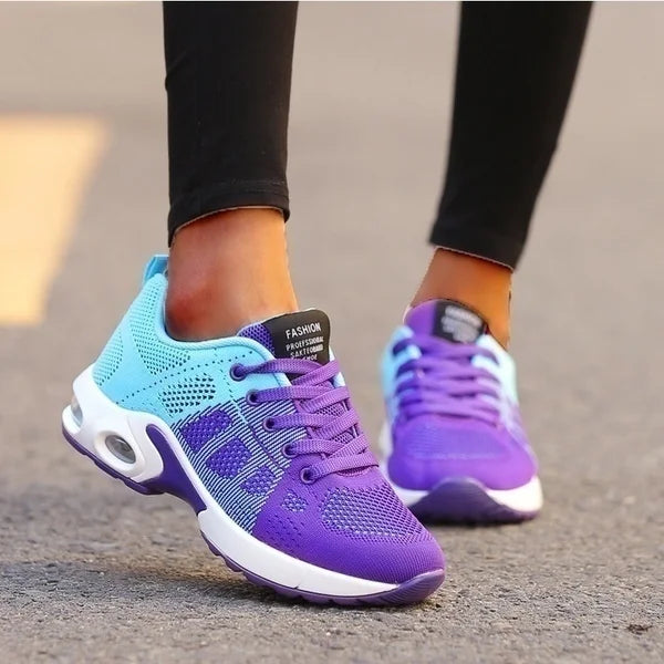 Tênis Feminino Esportivo Respirável — Leve, Casual e Confortável para Corrida e Caminhada