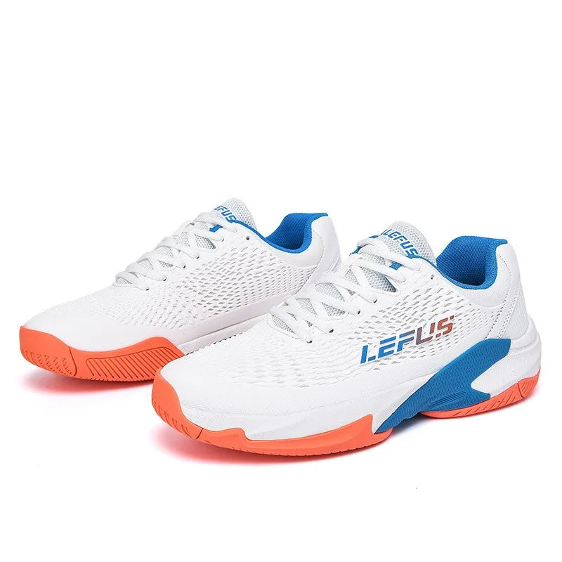 Men's and Women's Professional Badminton Tennis Pickleball Shoes with Non-slip Mesh Lining Shock Absorbing Training Sneakers