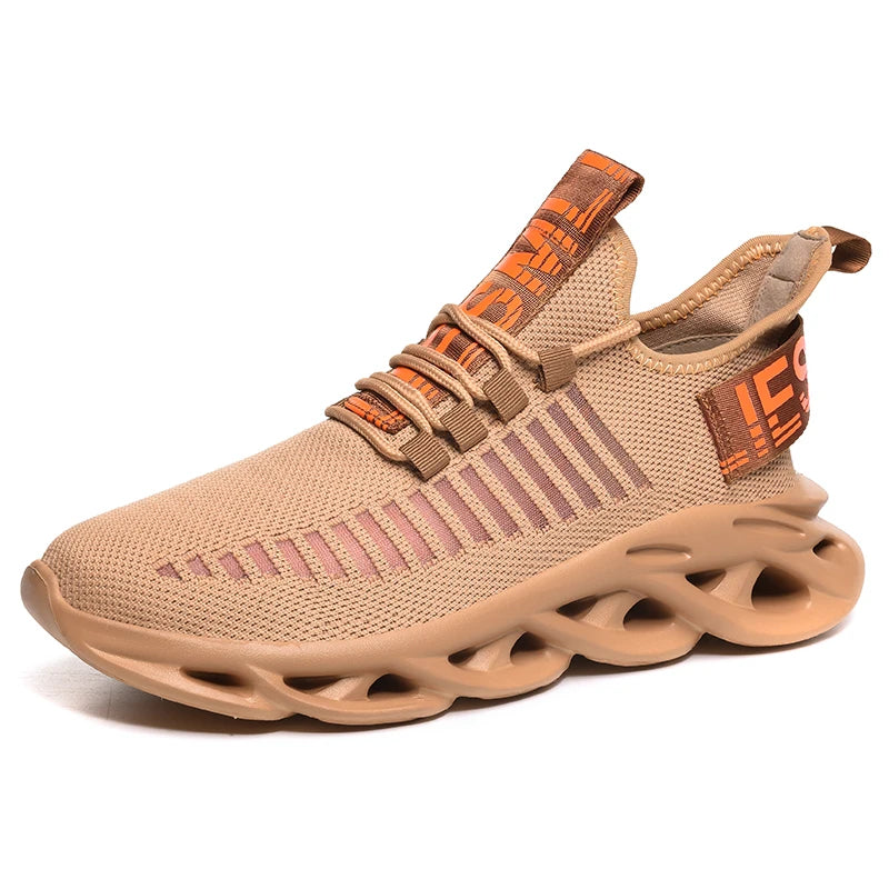 Brand Logo Custom Fly Weave Soft Sole Men Tenis Par Hombr Fashion Sneakers Running Shoes