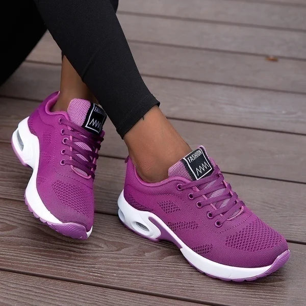 Tênis Feminino Esportivo Respirável — Leve, Casual e Confortável para Corrida e Caminhada