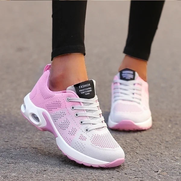 Tênis Feminino Esportivo Respirável — Leve, Casual e Confortável para Corrida e Caminhada