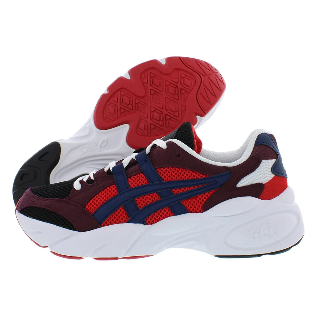ASICS Men's Gel-BND Custom Sneakers High Quality Breathable Sport Shoes in Burgundy/Red Color for All Seasons Rubber Insole