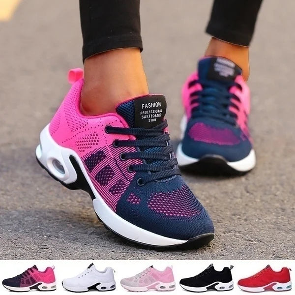 Tênis Feminino Esportivo Respirável — Leve, Casual e Confortável para Corrida e Caminhada