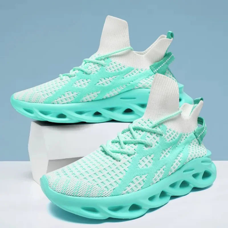 DZNAN HZ034 Fashion Men Running  Sneakers Male Tenis Luxury Designer Mesh Breathable Casual Blade Cushioning Sports