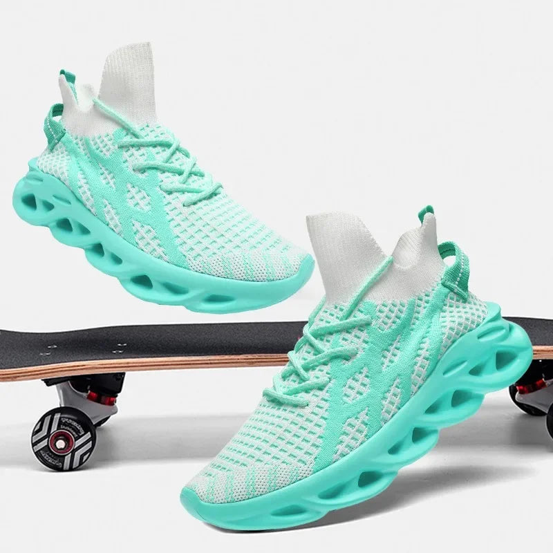 DZNAN HZ034 Fashion Men Running  Sneakers Male Tenis Luxury Designer Mesh Breathable Casual Blade Cushioning Sports