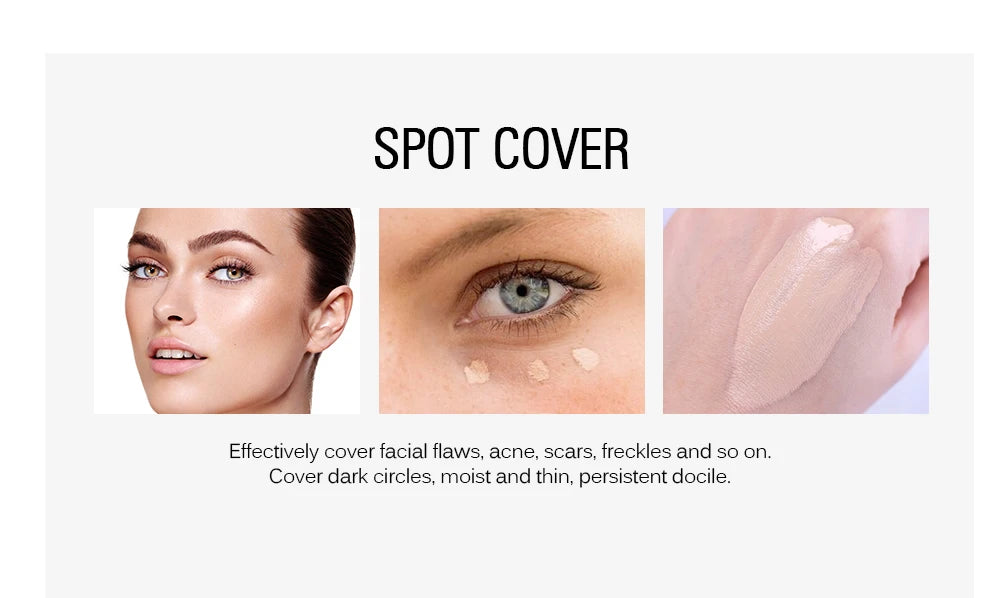 Veronni marca maquiagem corretivo líquido 30g impecável à prova dwaterproof água corpo tatuagem maquiagem capa fundação rosto cosméticos compõem base