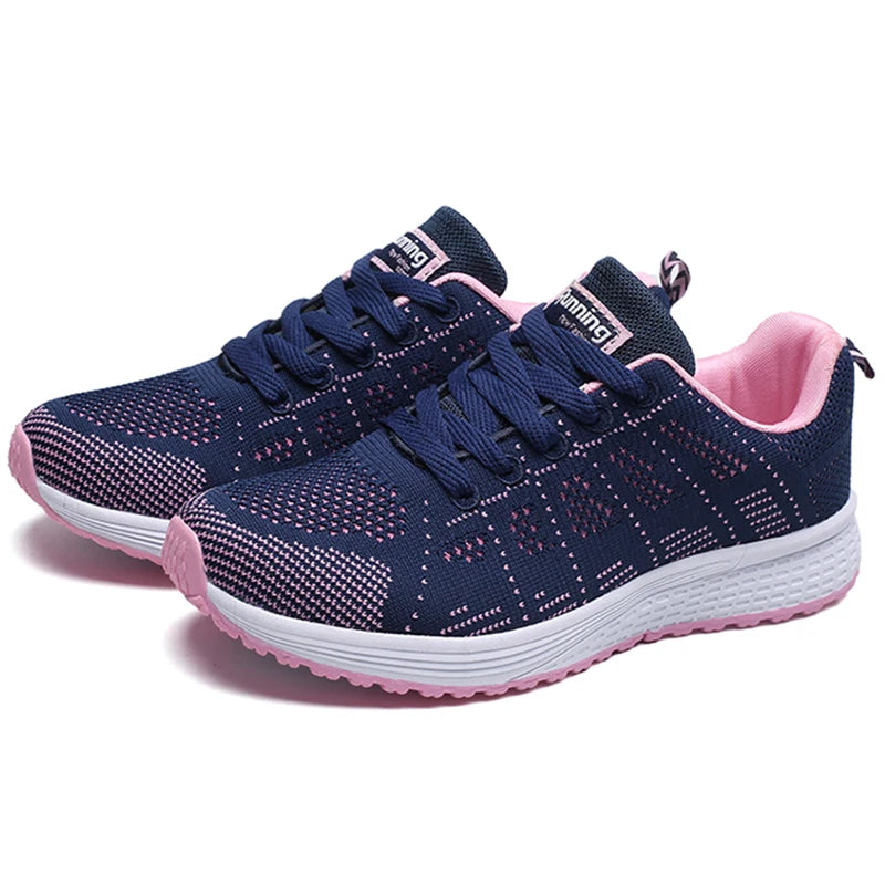Tênis Feminino Plataforma Fashion 2025 — Casual, Estiloso e Confortável com Cadarço