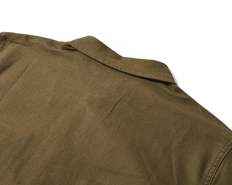 Outono e inverno novo okonkwo moleskin pesado retro francês workwear jaqueta multi saco casacos masculinos americano vintage