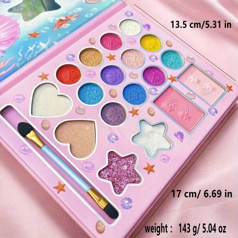 Paleta de Sombras para Olhos Feminina, 18 Cores, Estilo Cartoon, Paleta de Sombras Peroladas e Matte, Presentes de Maquiagem para Olhos