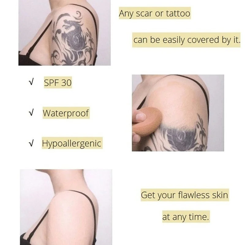 Veronni marca maquiagem corretivo líquido 30g impecável à prova dwaterproof água corpo tatuagem maquiagem capa fundação rosto cosméticos compõem base