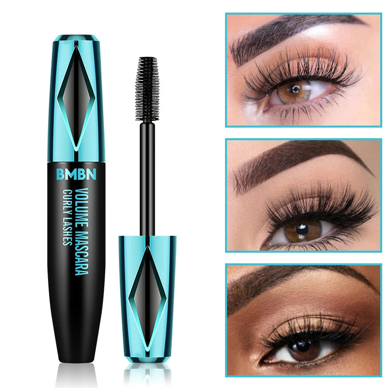 Máscara para cílios, à prova d'água e suor, de secagem rápida e anti-manchas, maquiagem de longa duração, crie maquiagem de olhos espessa e natural.