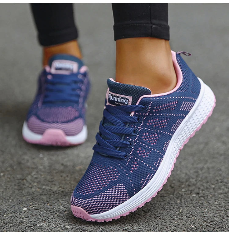 Tênis Feminino Plataforma Fashion 2025 — Casual, Estiloso e Confortável com Cadarço