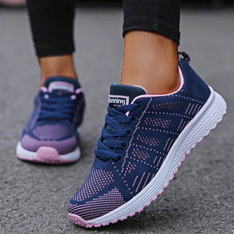 Tênis Feminino Plataforma Fashion 2025 — Casual, Estiloso e Confortável com Cadarço