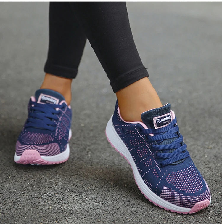 Tênis Feminino Plataforma Fashion 2025 — Casual, Estiloso e Confortável com Cadarço