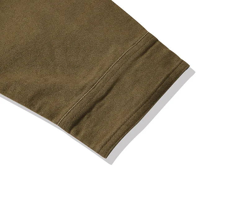 Outono e inverno novo okonkwo moleskin pesado retro francês workwear jaqueta multi saco casacos masculinos americano vintage