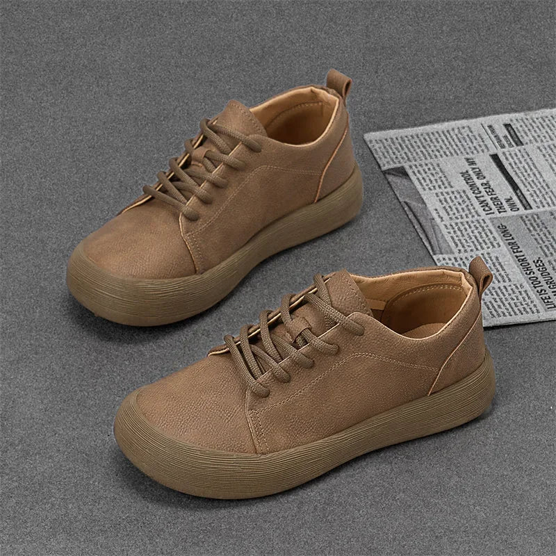 Fashion Sports Shoes Men's Genuine Leather Casual Shoes Leisure Walk Skateboard Footwear Versatile Male Tenis Masculino Sneakers