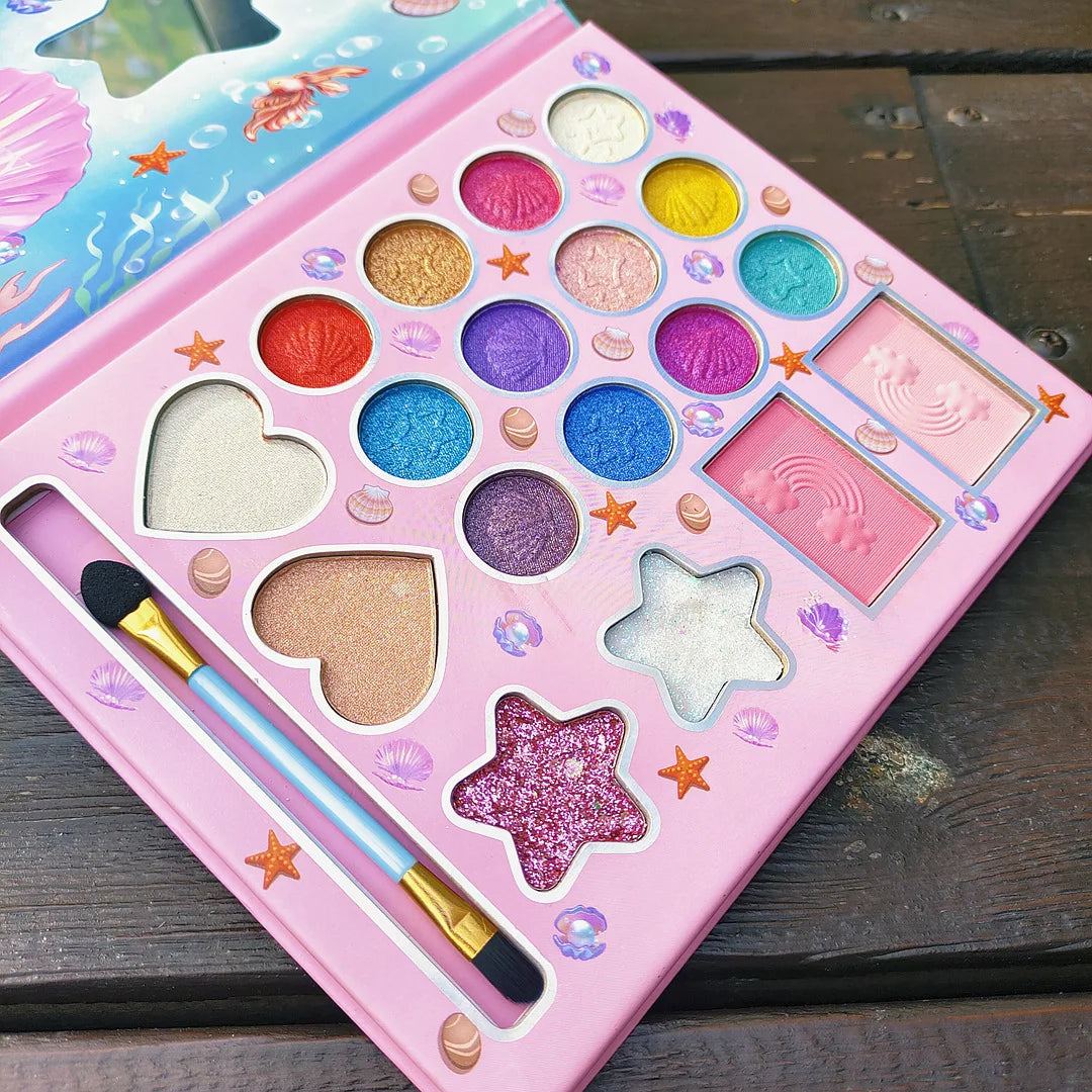 Paleta de Sombras para Olhos Feminina, 18 Cores, Estilo Cartoon, Paleta de Sombras Peroladas e Matte, Presentes de Maquiagem para Olhos