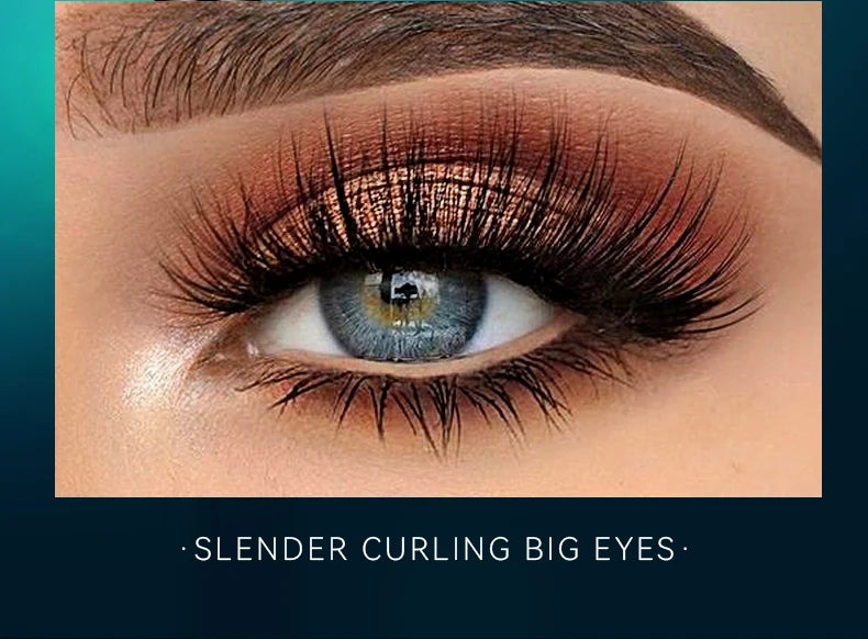Máscara para cílios, à prova d'água e suor, de secagem rápida e anti-manchas, maquiagem de longa duração, crie maquiagem de olhos espessa e natural.