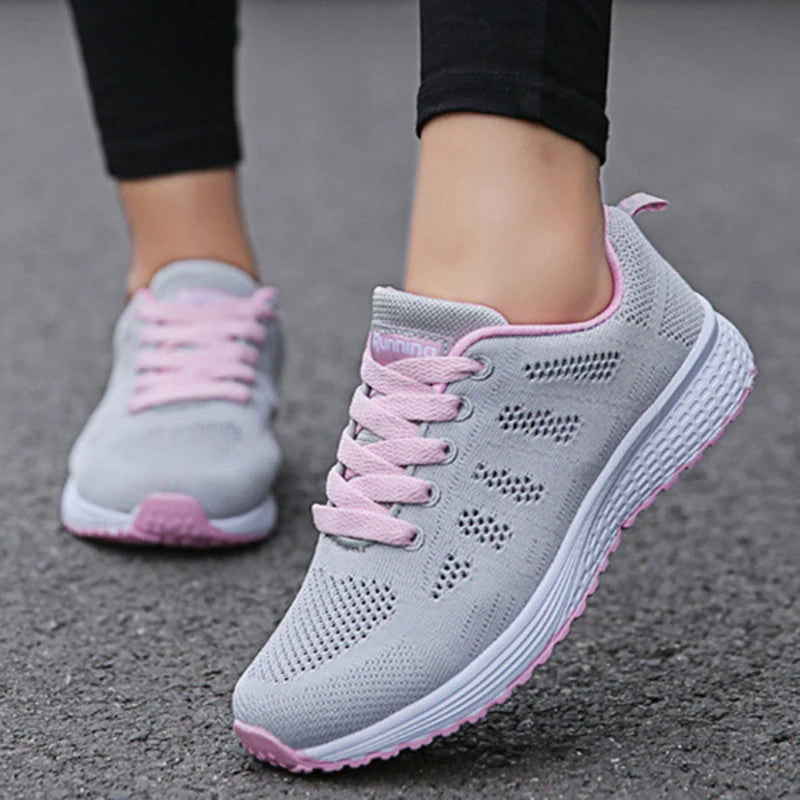 Tênis Feminino Plataforma Fashion 2025 — Casual, Estiloso e Confortável com Cadarço