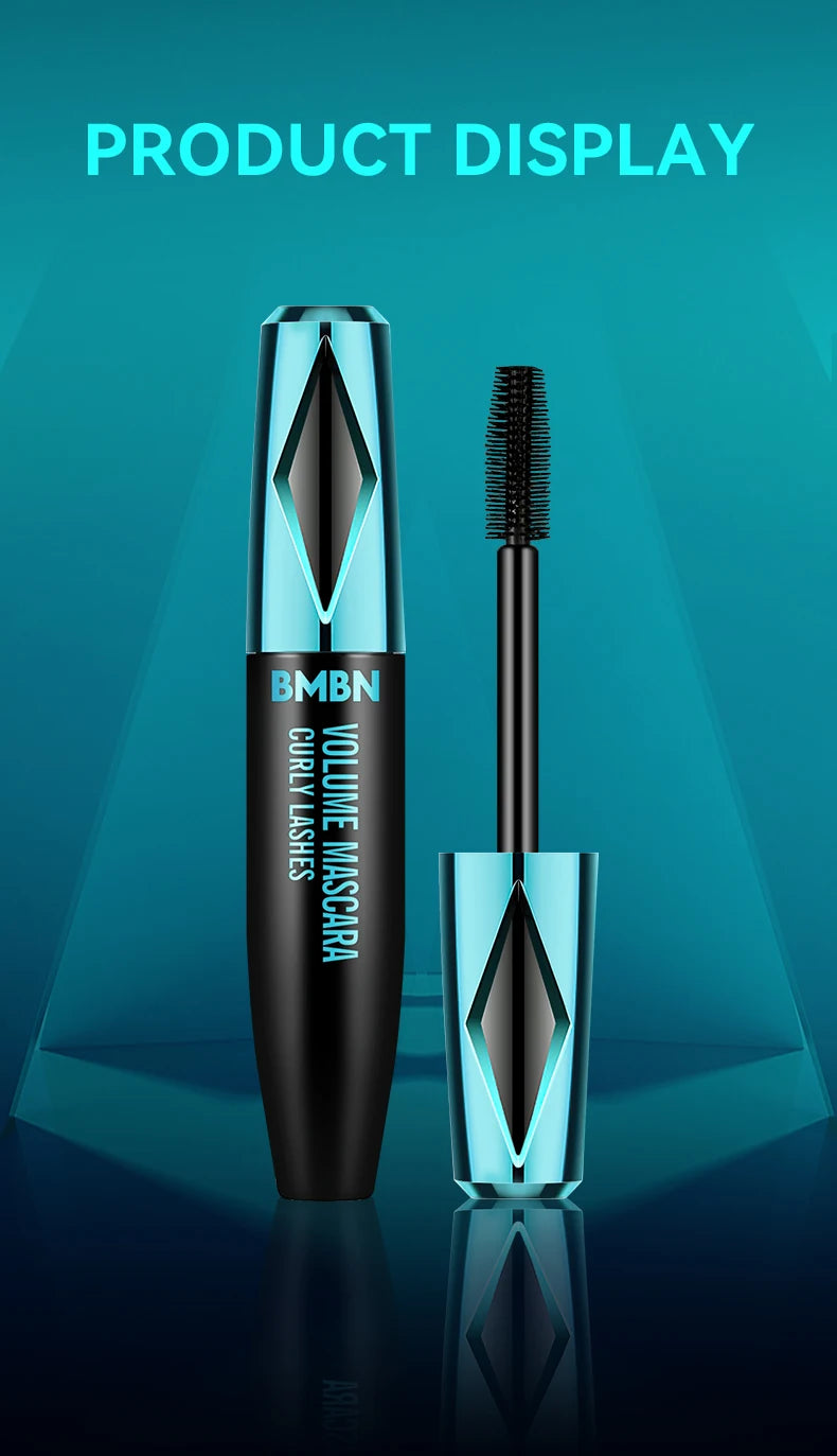 Máscara para cílios, à prova d'água e suor, de secagem rápida e anti-manchas, maquiagem de longa duração, crie maquiagem de olhos espessa e natural.