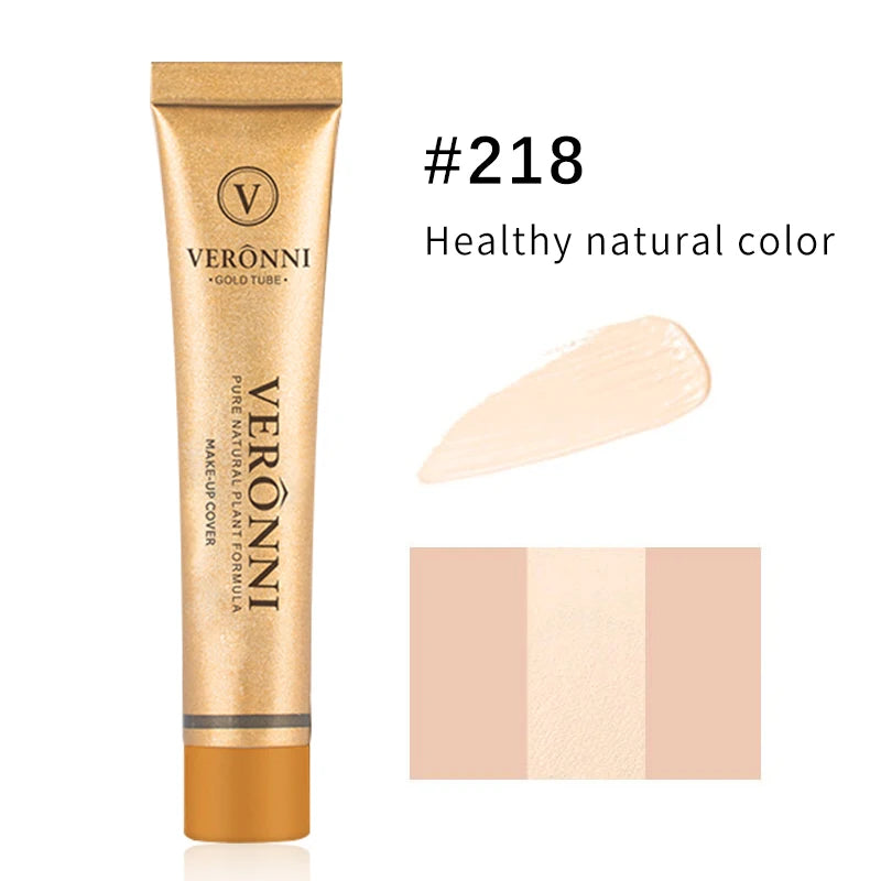 Veronni marca maquiagem corretivo líquido 30g impecável à prova dwaterproof água corpo tatuagem maquiagem capa fundação rosto cosméticos compõem base
