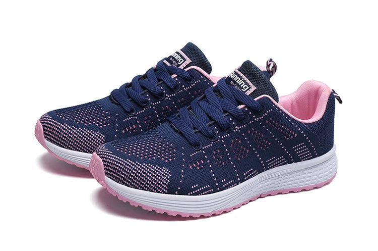 Tênis Feminino Plataforma Fashion 2025 — Casual, Estiloso e Confortável com Cadarço