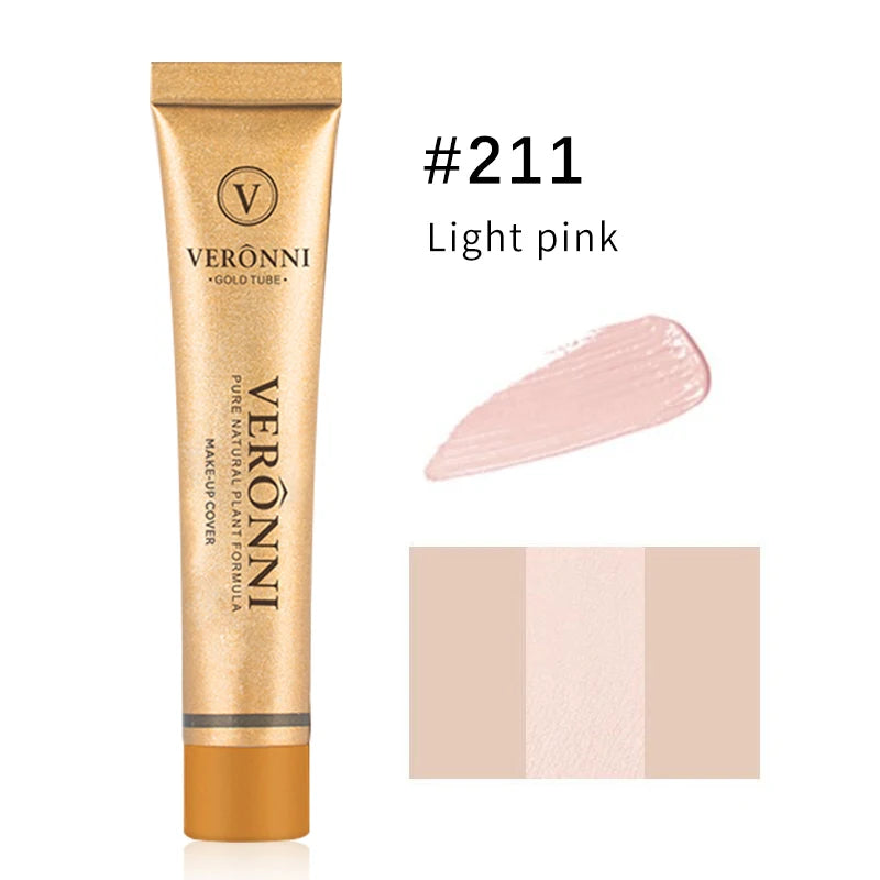 Veronni marca maquiagem corretivo líquido 30g impecável à prova dwaterproof água corpo tatuagem maquiagem capa fundação rosto cosméticos compõem base