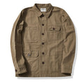Outono e inverno novo okonkwo moleskin pesado retro francês workwear jaqueta multi saco casacos masculinos americano vintage