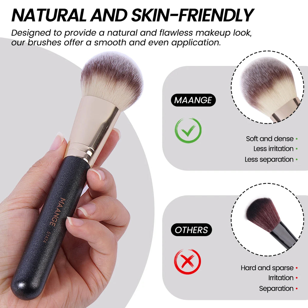 Maange 7 pçs/set Pincéis de Maquiagem para Base Cosmética Pó Corretivo Blush Brush Blending Cerdas Macias Ferramentas de Beleza