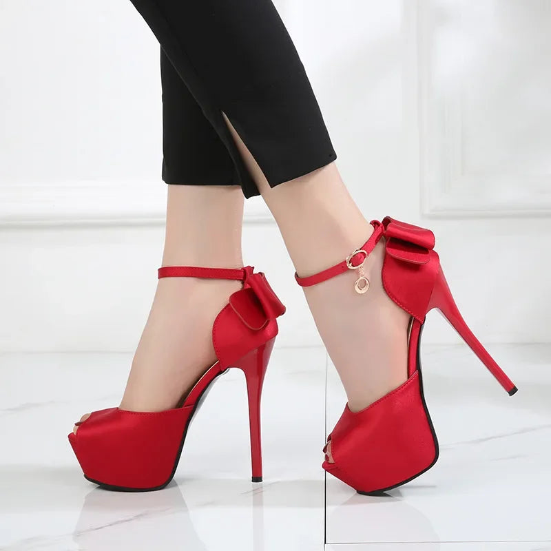 Peep toe plataforma bombas de salto alto sapatos femininos sapatos de casamento noiva mulheres saltos stiletto bombas sapatos mulher salto alto feminino 51
