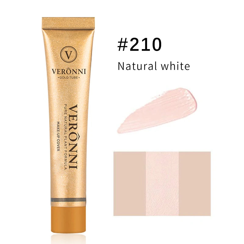 Veronni marca maquiagem corretivo líquido 30g impecável à prova dwaterproof água corpo tatuagem maquiagem capa fundação rosto cosméticos compõem base