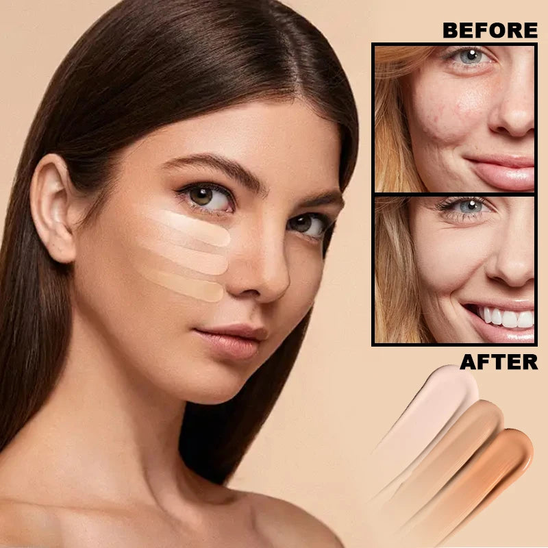 Veronni marca maquiagem corretivo líquido 30g impecável à prova dwaterproof água corpo tatuagem maquiagem capa fundação rosto cosméticos compõem base