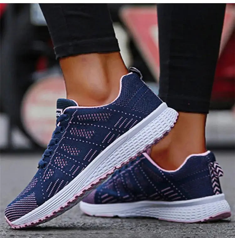 Tênis Feminino Plataforma Fashion 2025 — Casual, Estiloso e Confortável com Cadarço