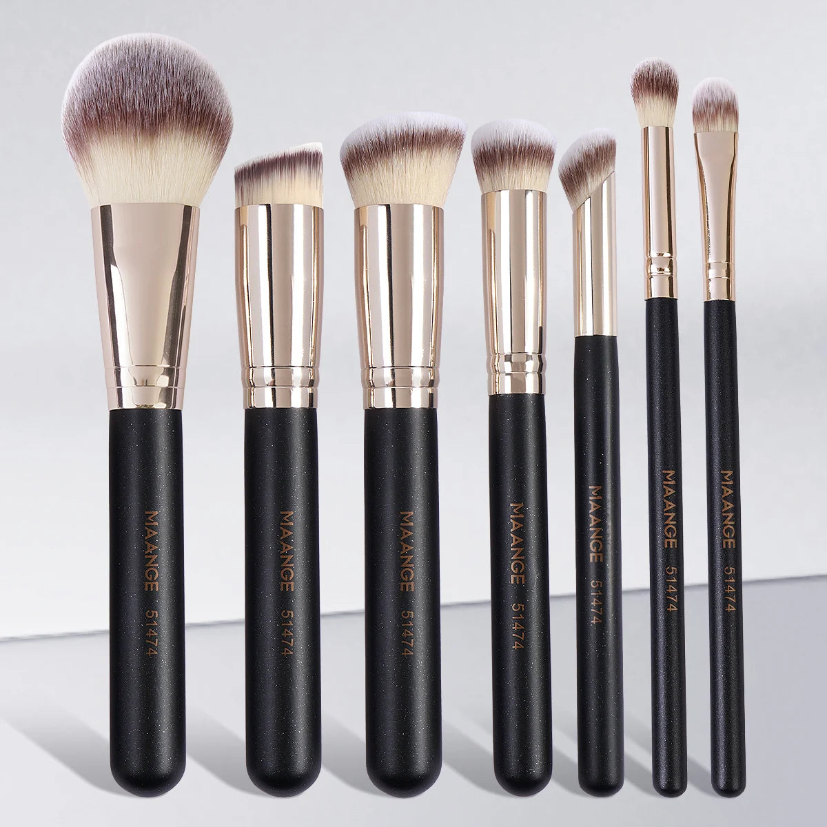 Maange 7 pçs/set Pincéis de Maquiagem para Base Cosmética Pó Corretivo Blush Brush Blending Cerdas Macias Ferramentas de Beleza