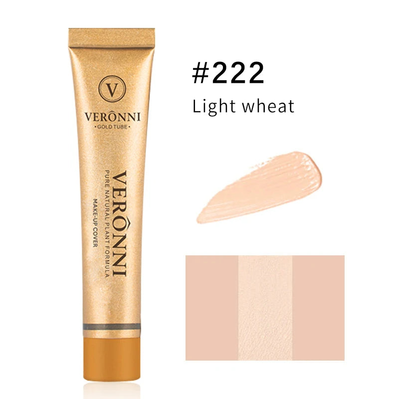 Veronni marca maquiagem corretivo líquido 30g impecável à prova dwaterproof água corpo tatuagem maquiagem capa fundação rosto cosméticos compõem base